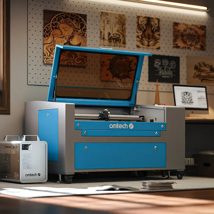 MF1624-60 - 60W CO2 Laser Engraver Cutting Machine with 16" x 24" Working Area