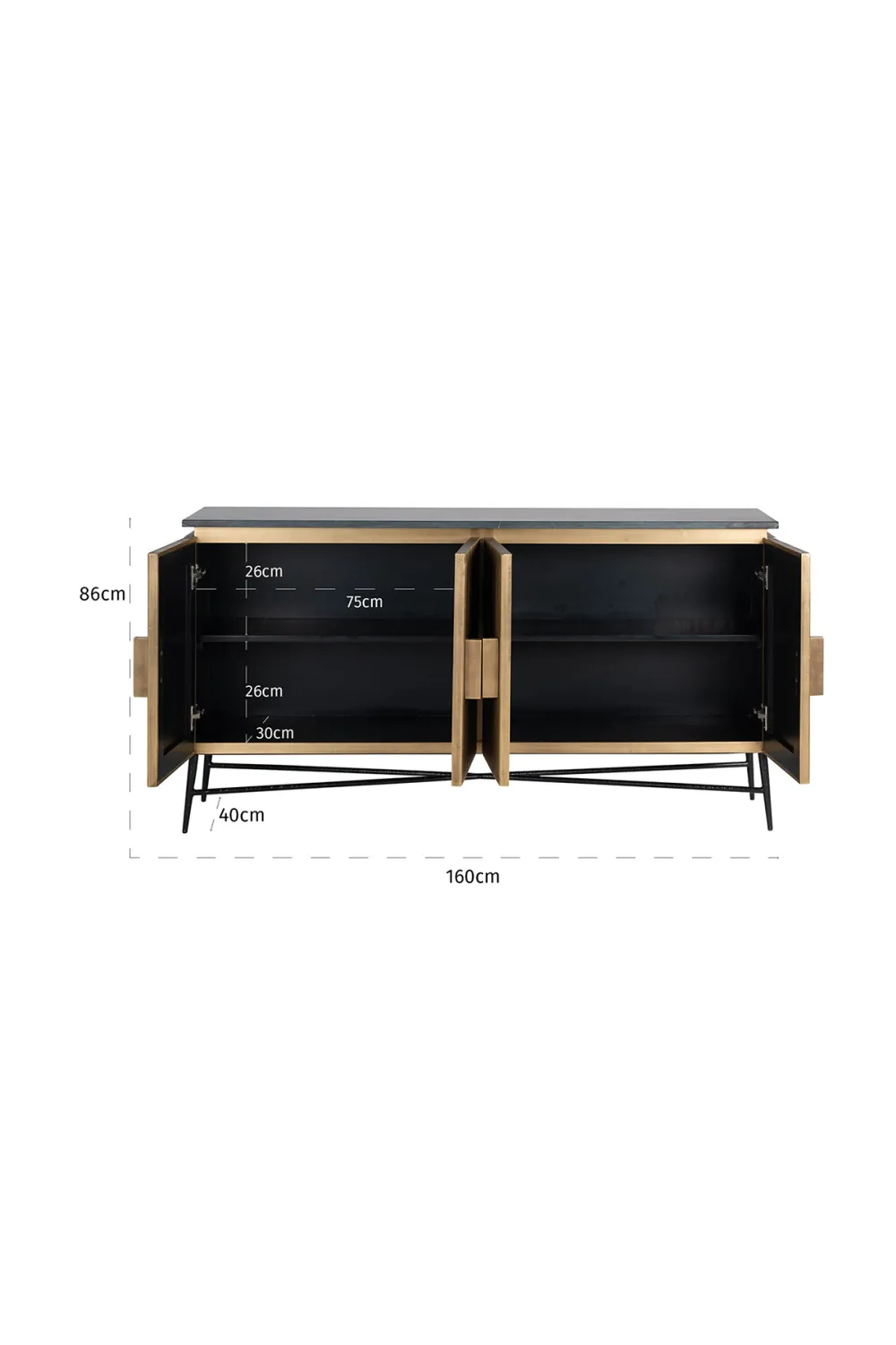Modern Industrial Sideboard | OROA Ironville