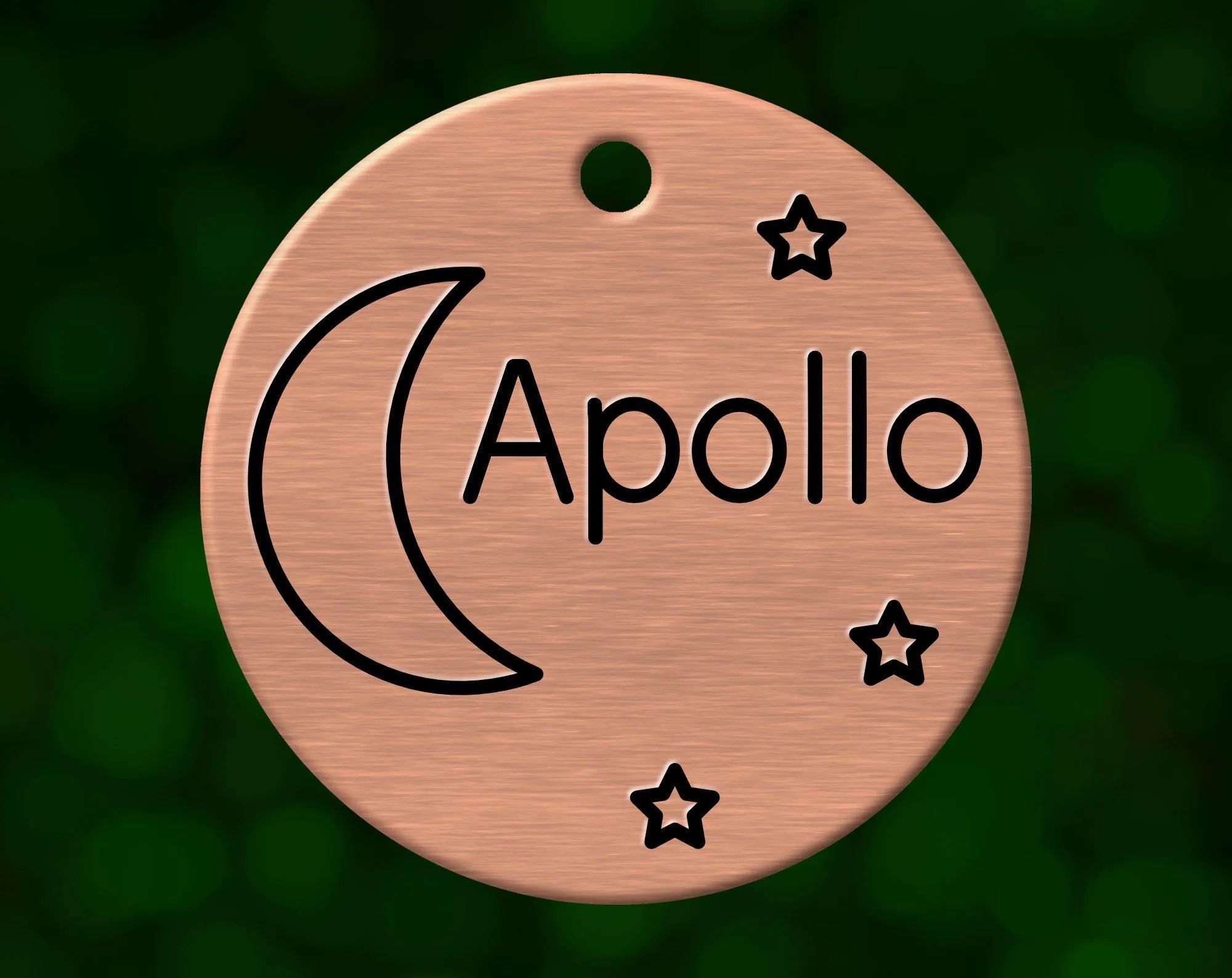 Moon Dog Tag