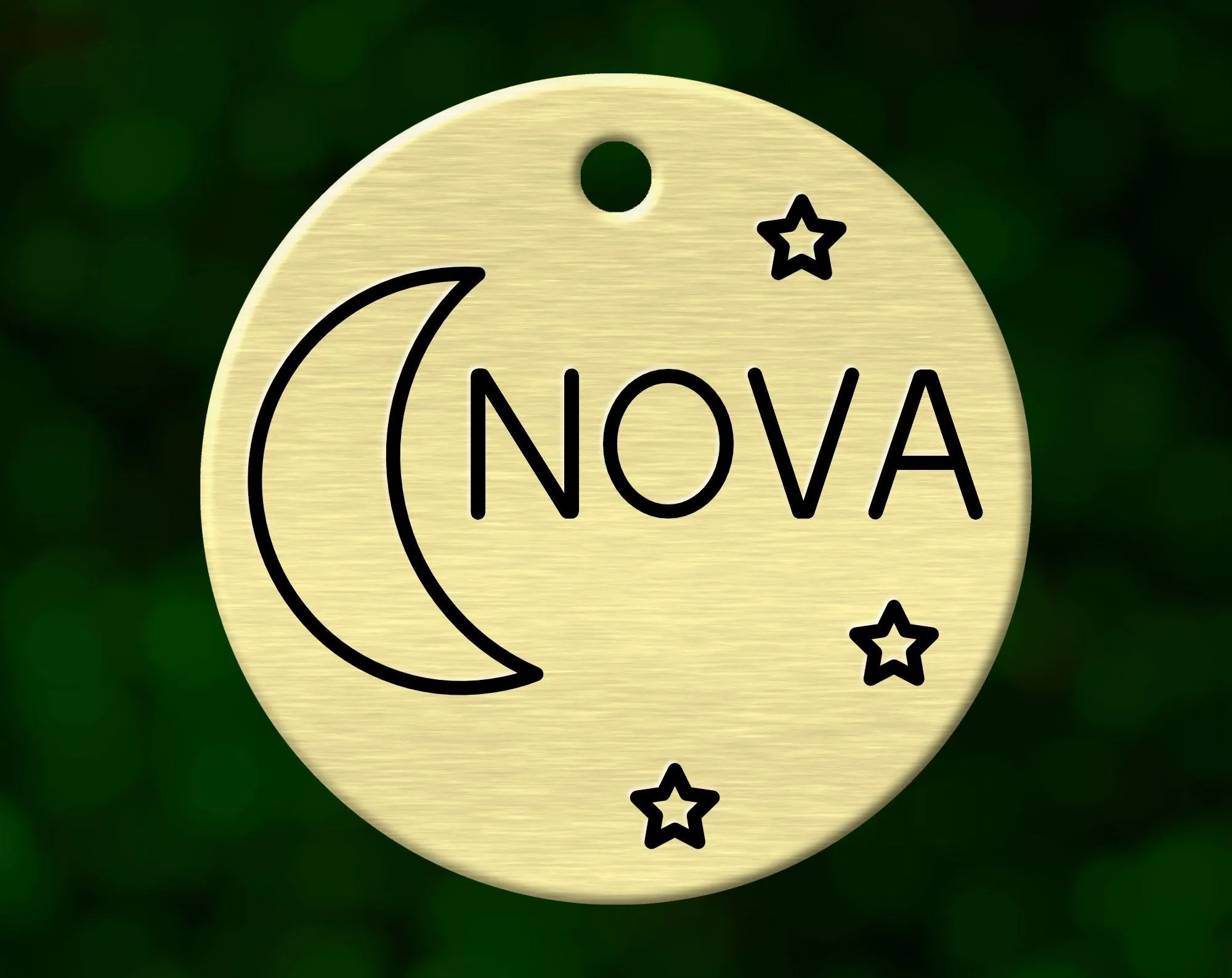 Moon Dog Tag