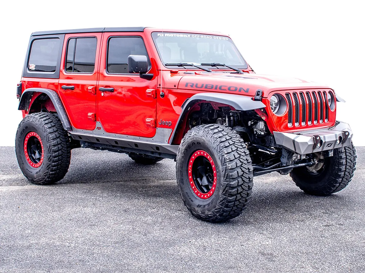 MOTOBILT Crusher Series Rocker Guards for 18-up Jeep Wrangler JL & 20-up Gladiator JT