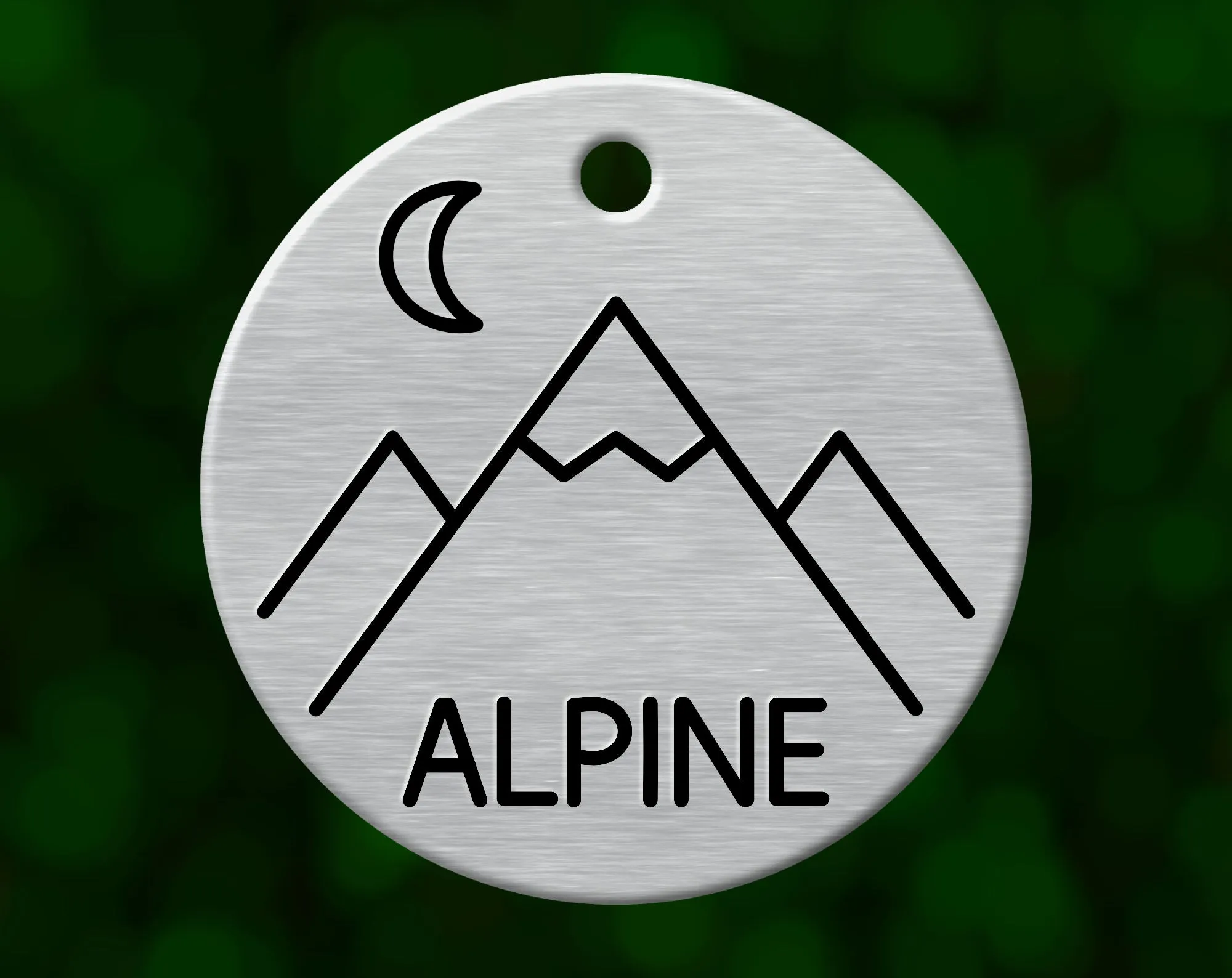 Mountain Summit Dog Tag