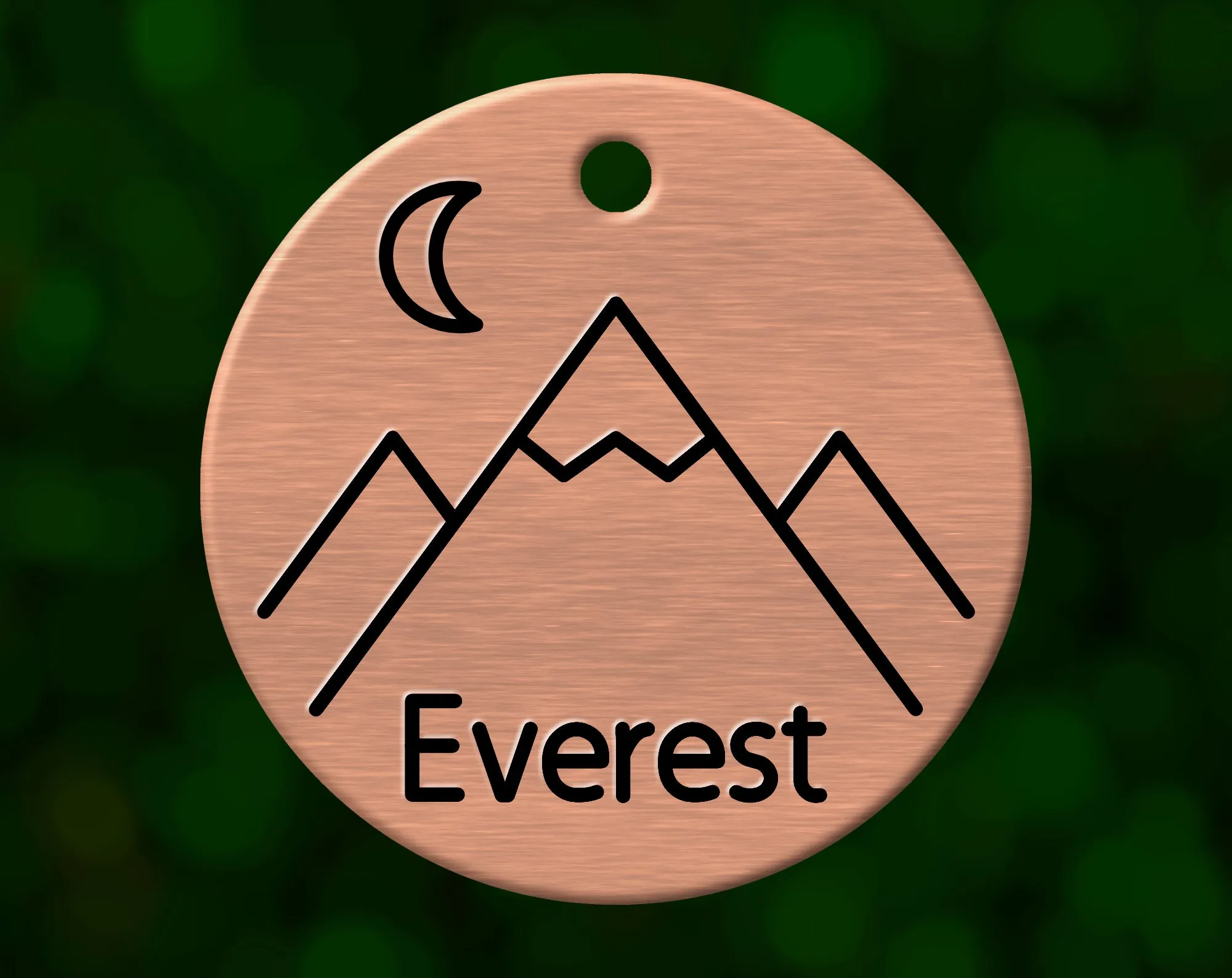 Mountain Summit Dog Tag