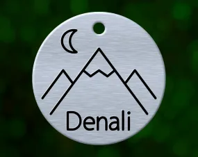 Mountain Summit Dog Tag