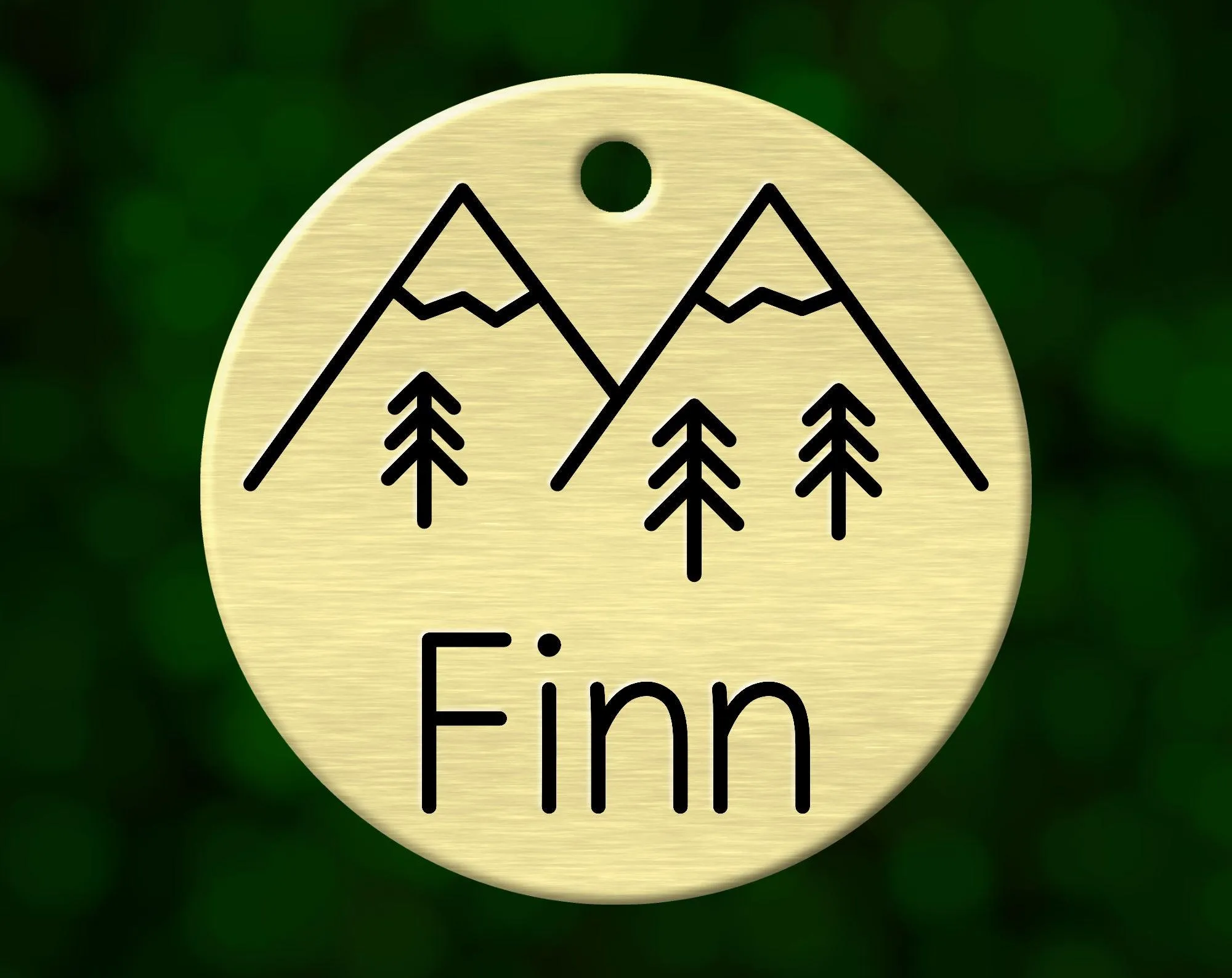 Mountain Wilderness Dog Tag