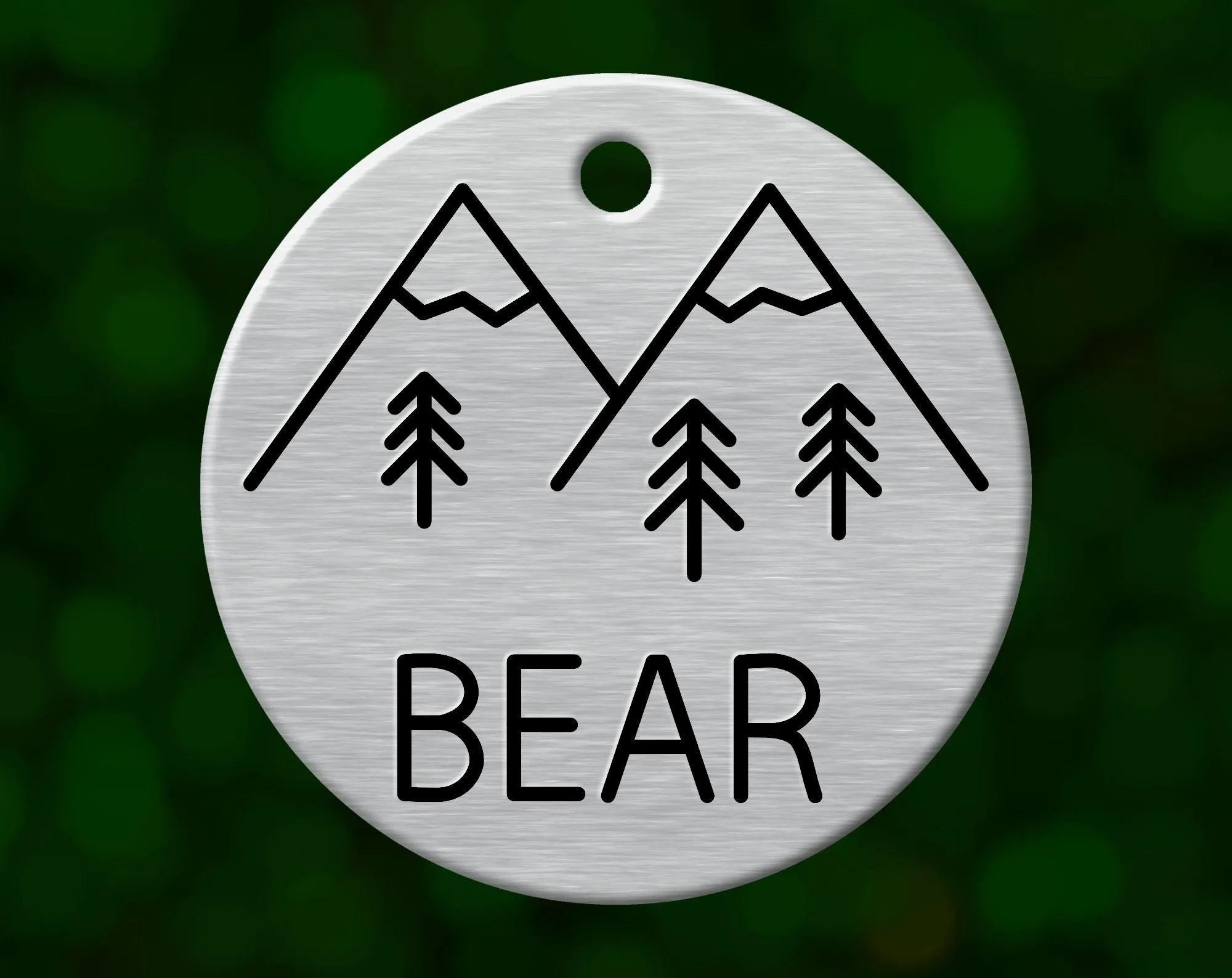 Mountain Wilderness Dog Tag