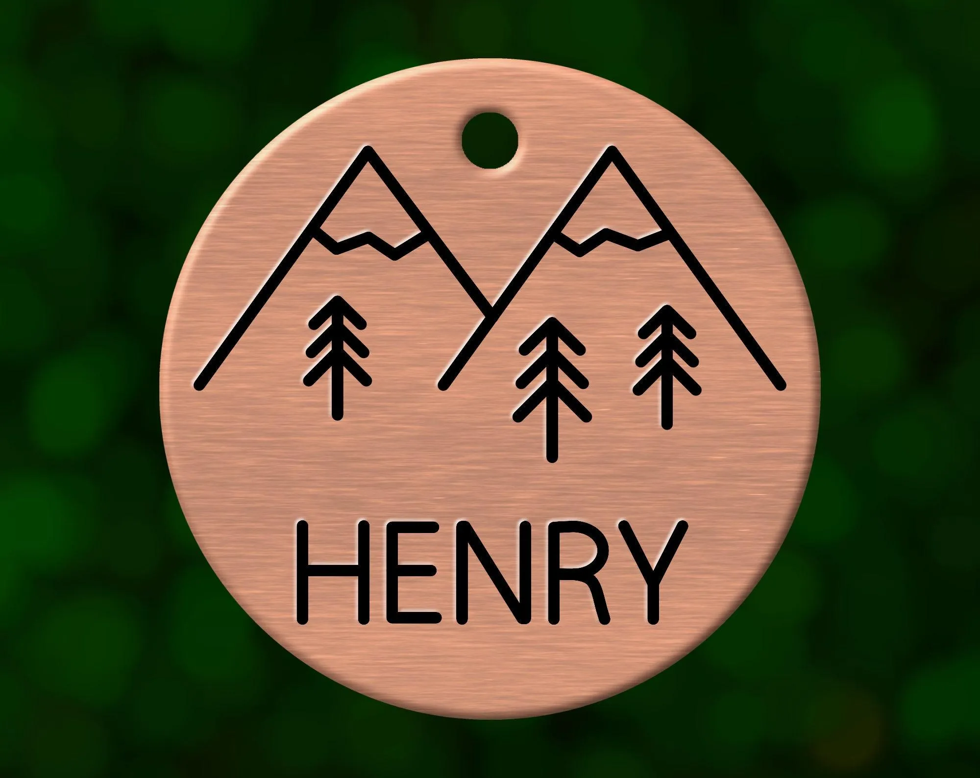 Mountain Wilderness Dog Tag