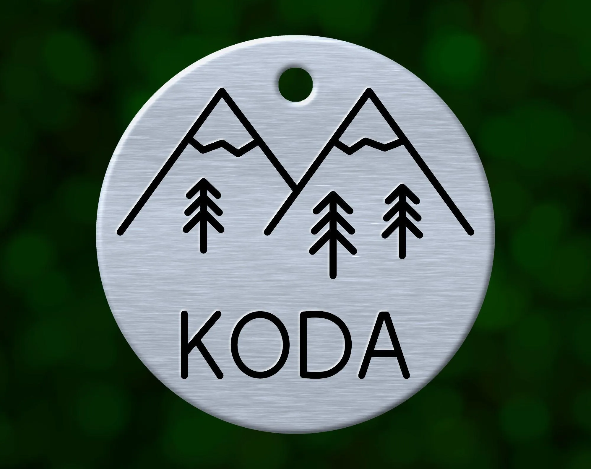 Mountain Wilderness Dog Tag