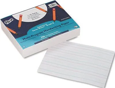 Multi-Program Handwriting Paper' 16 Lbs.' 8 X 10-1/2' White' 500 Sheets/Pack