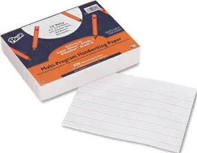 Multi-Program Handwriting Paper' 5/8" Long Rule' 10-1/2 X 8' White' 500 Shts/Pk
