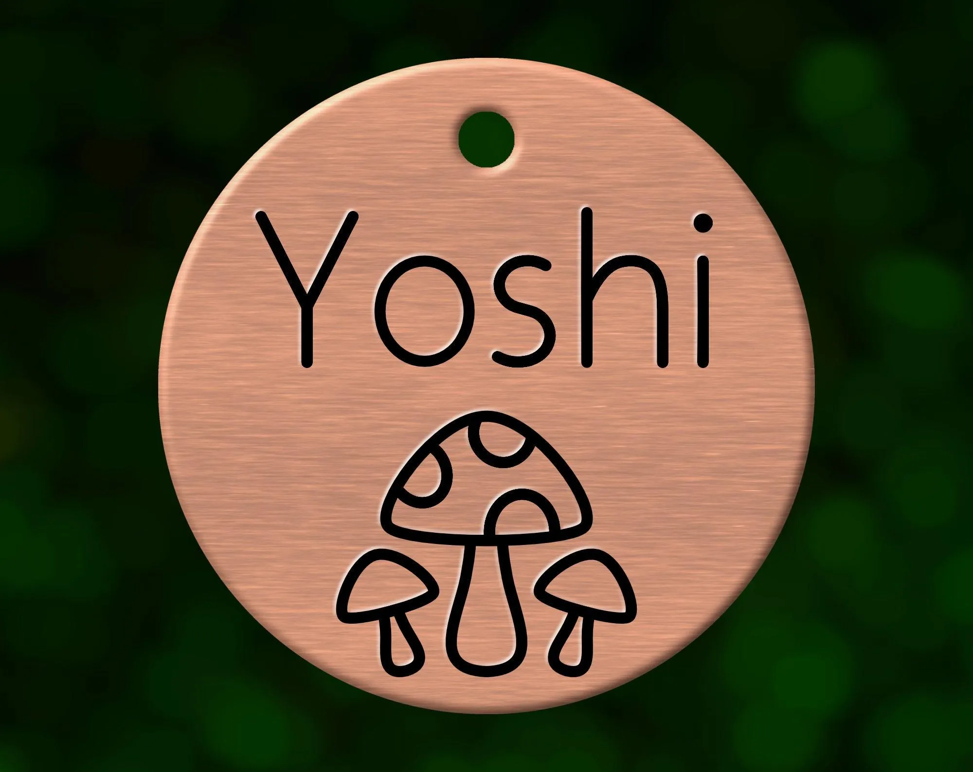 Mushroom Dog Tag