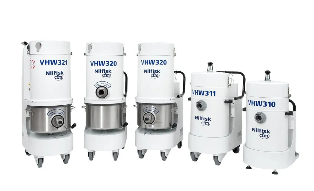 NilfiskCFM VHW311 T AD 3 Phase ANZ Config White Line Vacuum Unit W Downstream Absolute Filter