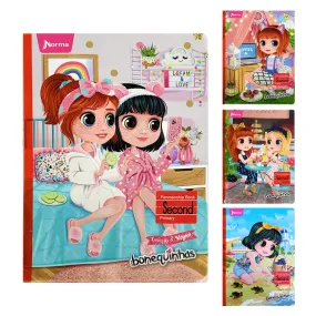 Norma Bonequinhas & Antonia Calligraphy Notebooks -Second Grade