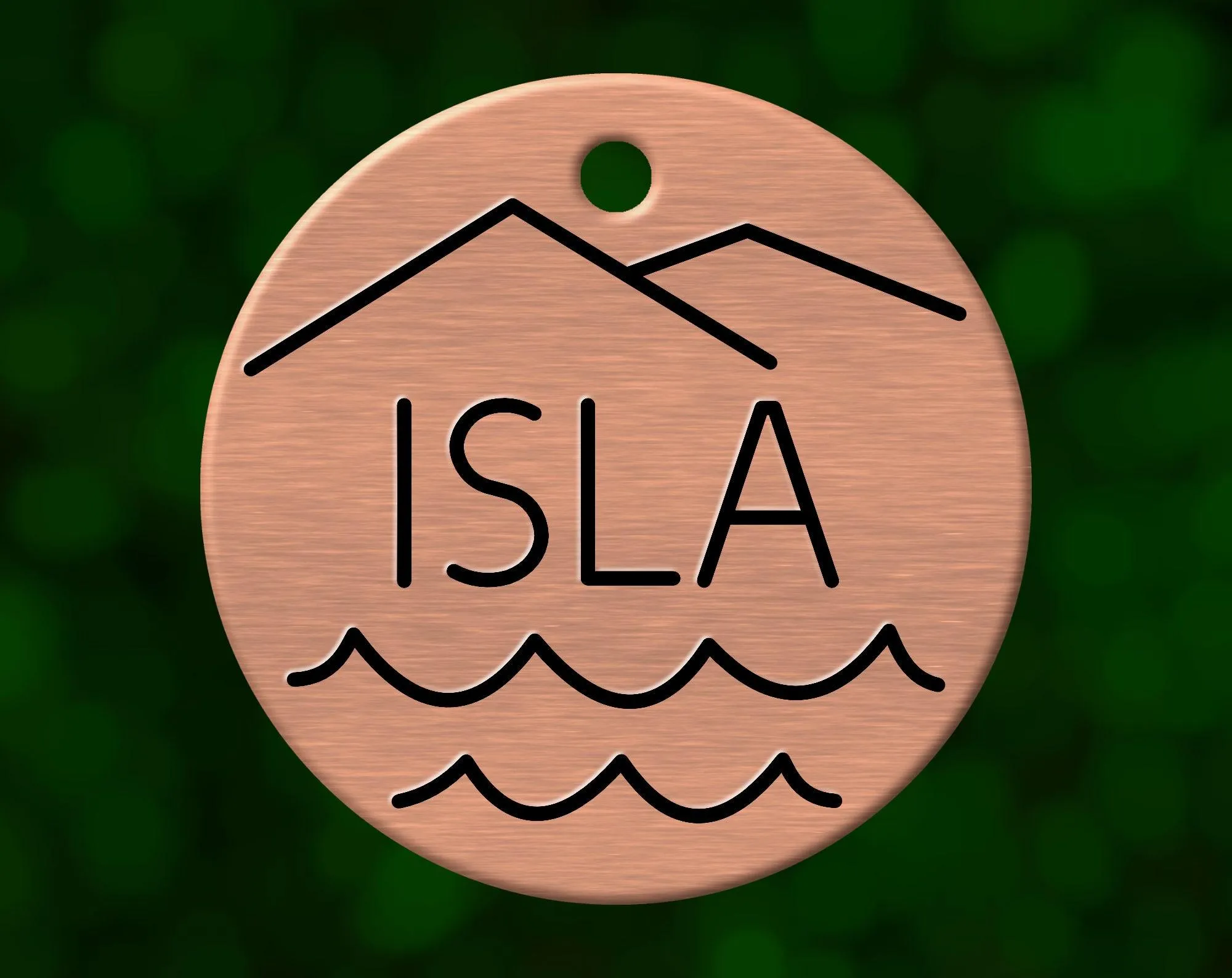 Ocean View Dog Tag