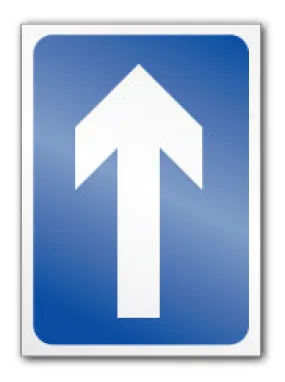 One way symbol (Rigid PVC)