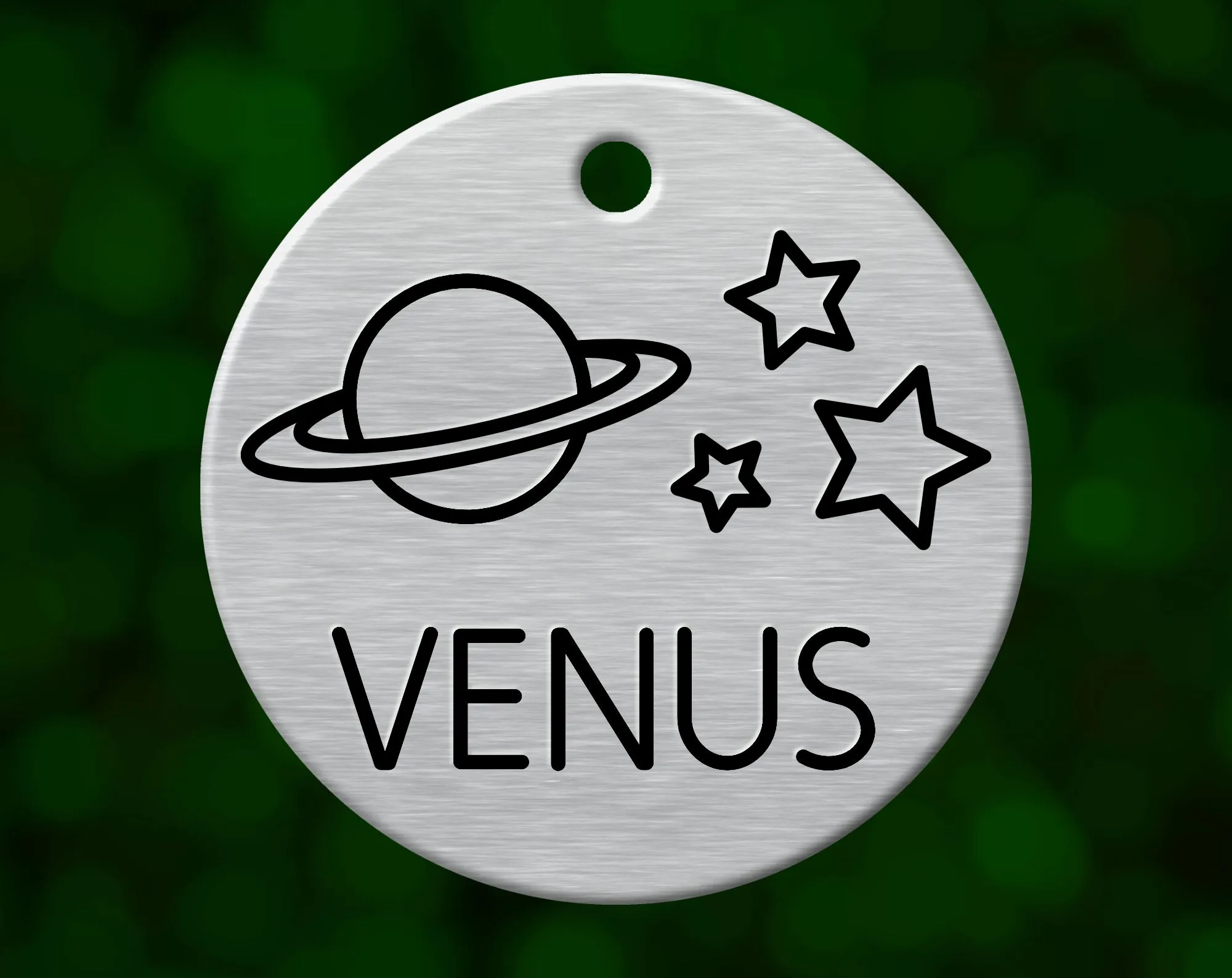 Outer Space Dog Tag