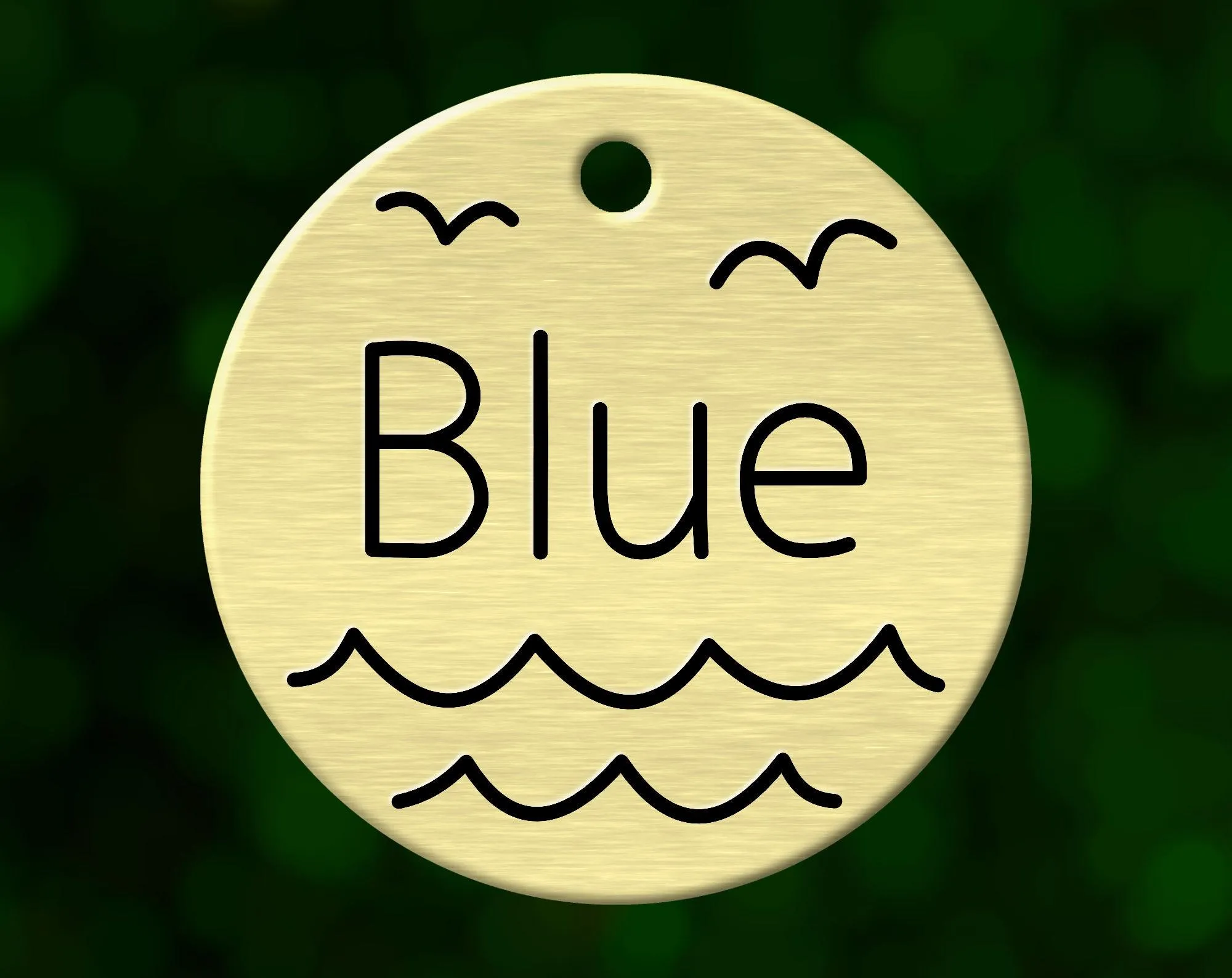 Pacific Ocean Dog Tag
