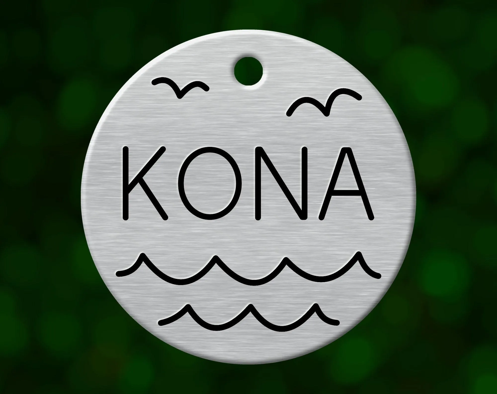 Pacific Ocean Dog Tag