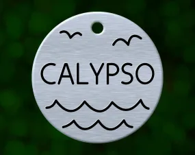 Pacific Ocean Dog Tag