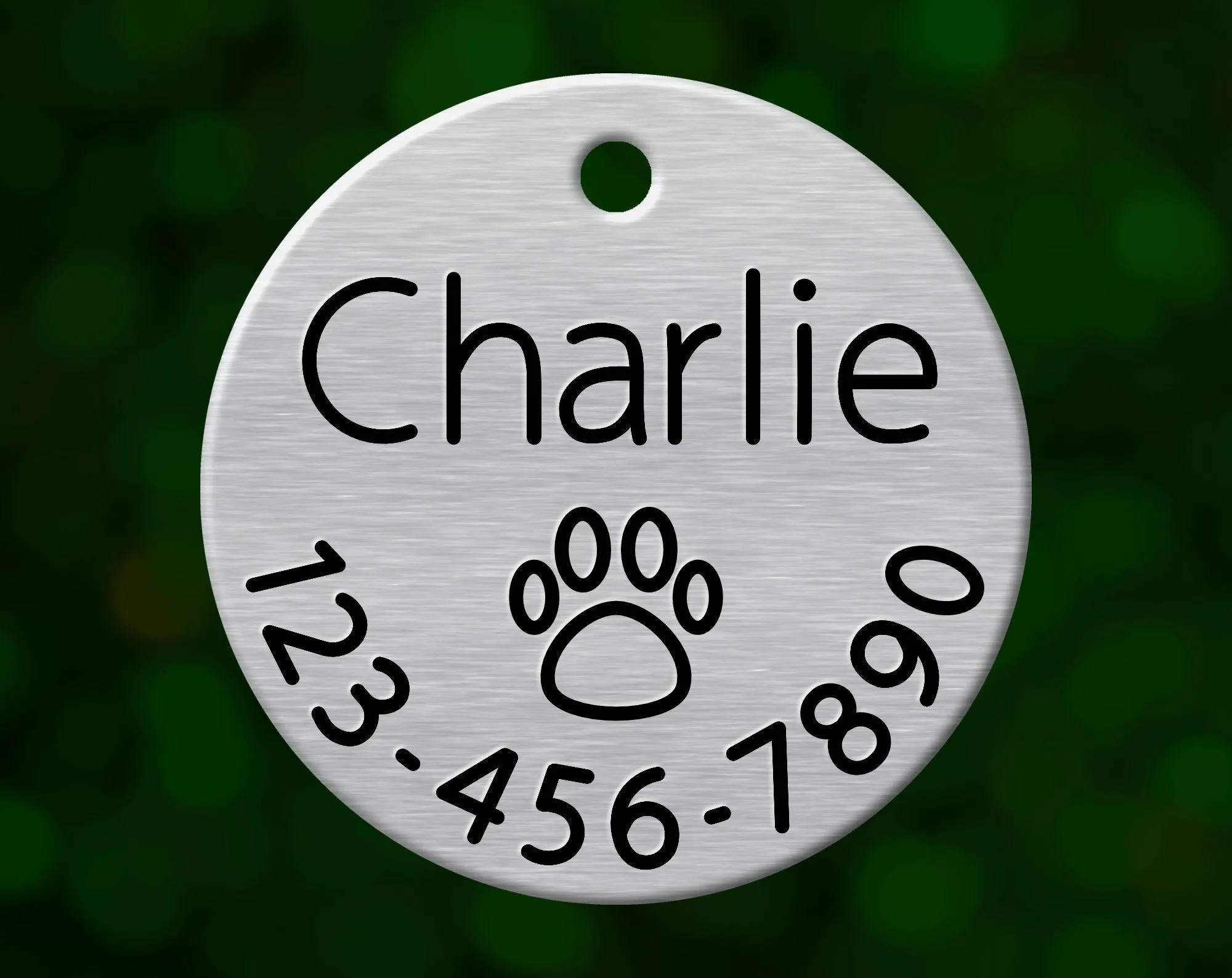 Paw Print Dog Tag
