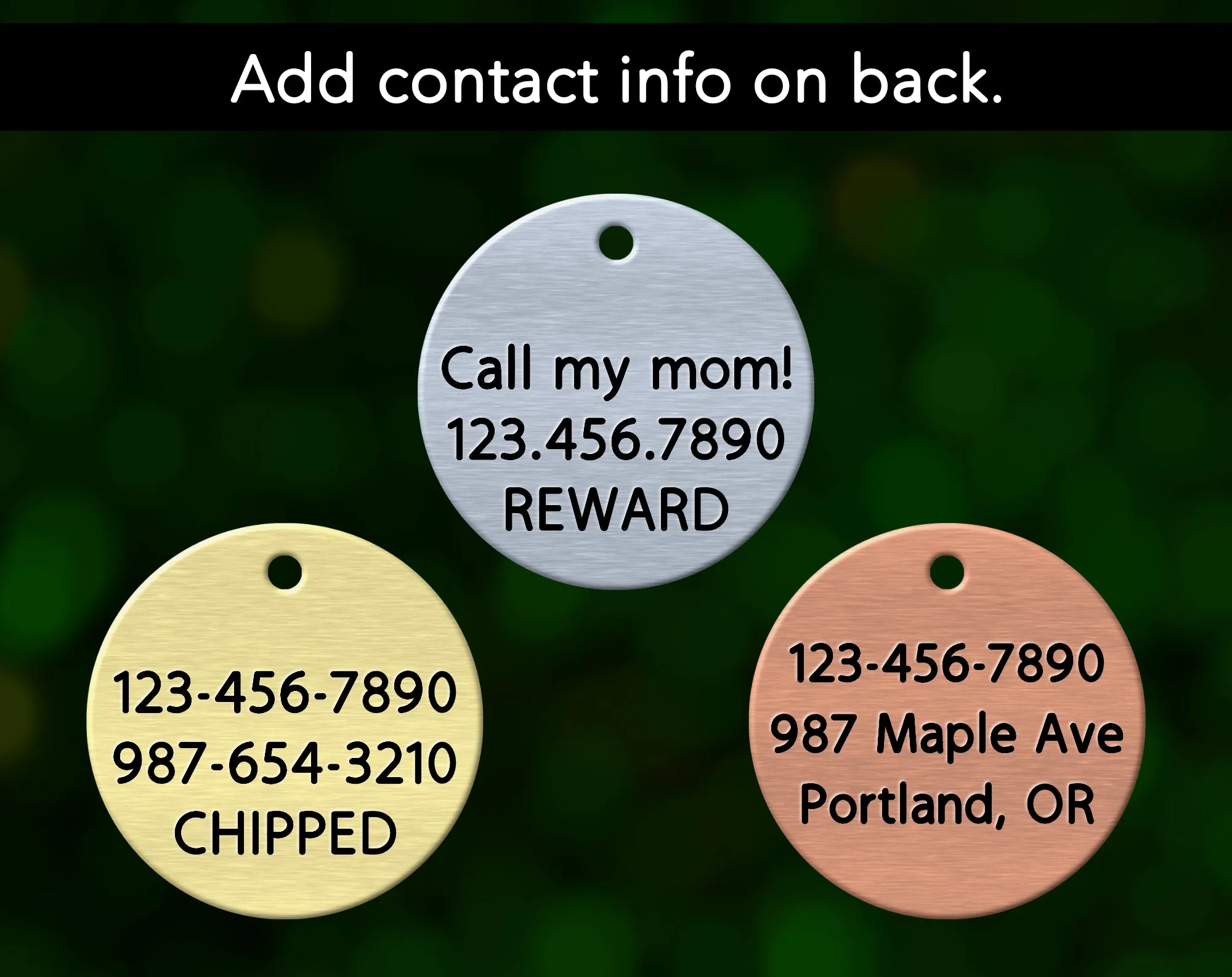 Paw Print Dog Tag