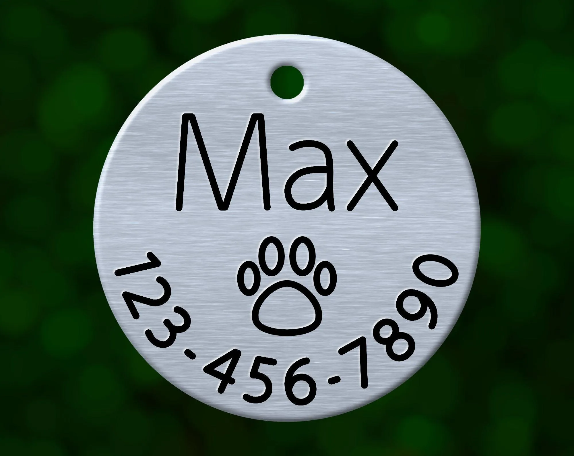 Paw Print Dog Tag