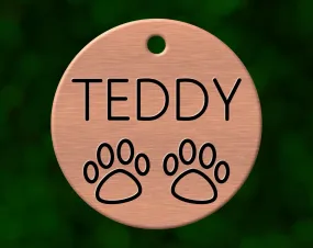 Paw Prints Dog Tag