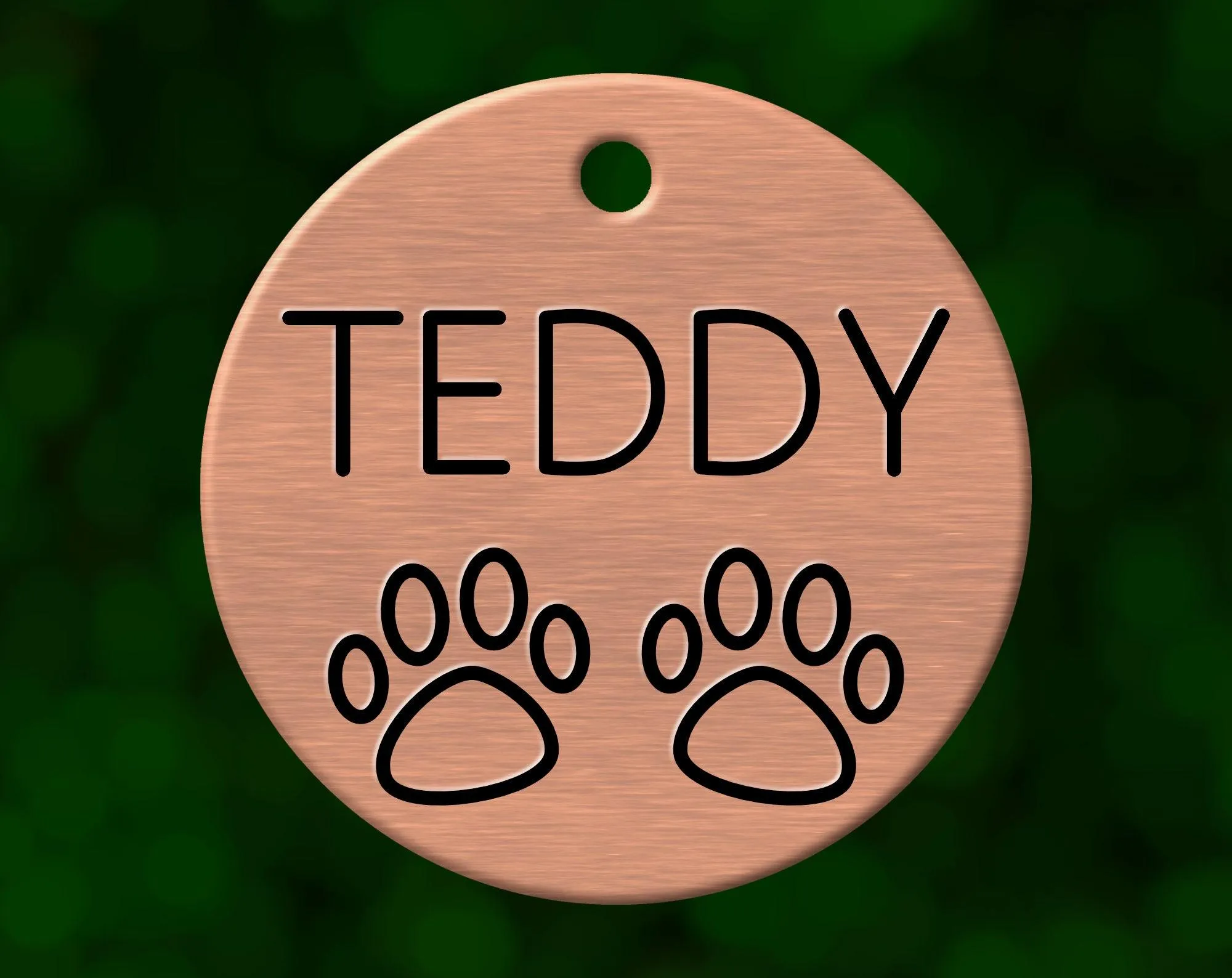 Paw Prints Dog Tag