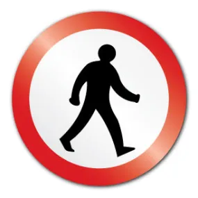 Pedestrians 600mmx600mm (Self Adhesive)