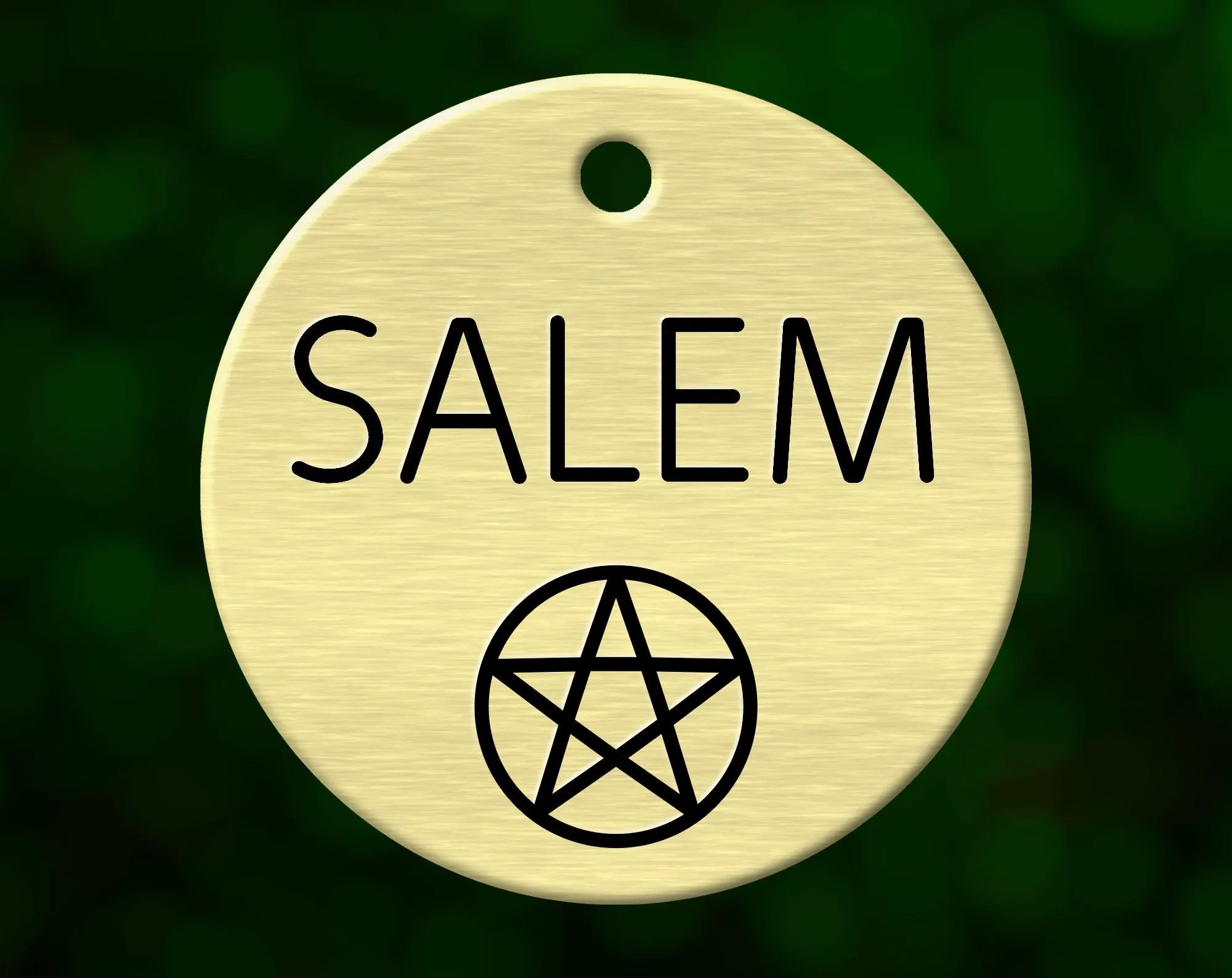Pentagram Dog Tag