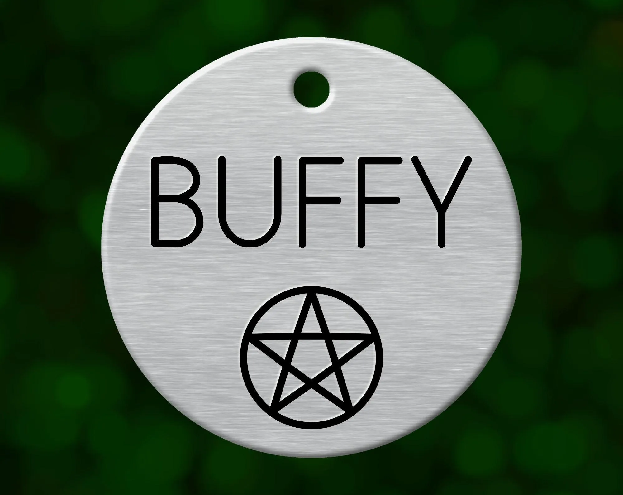 Pentagram Dog Tag