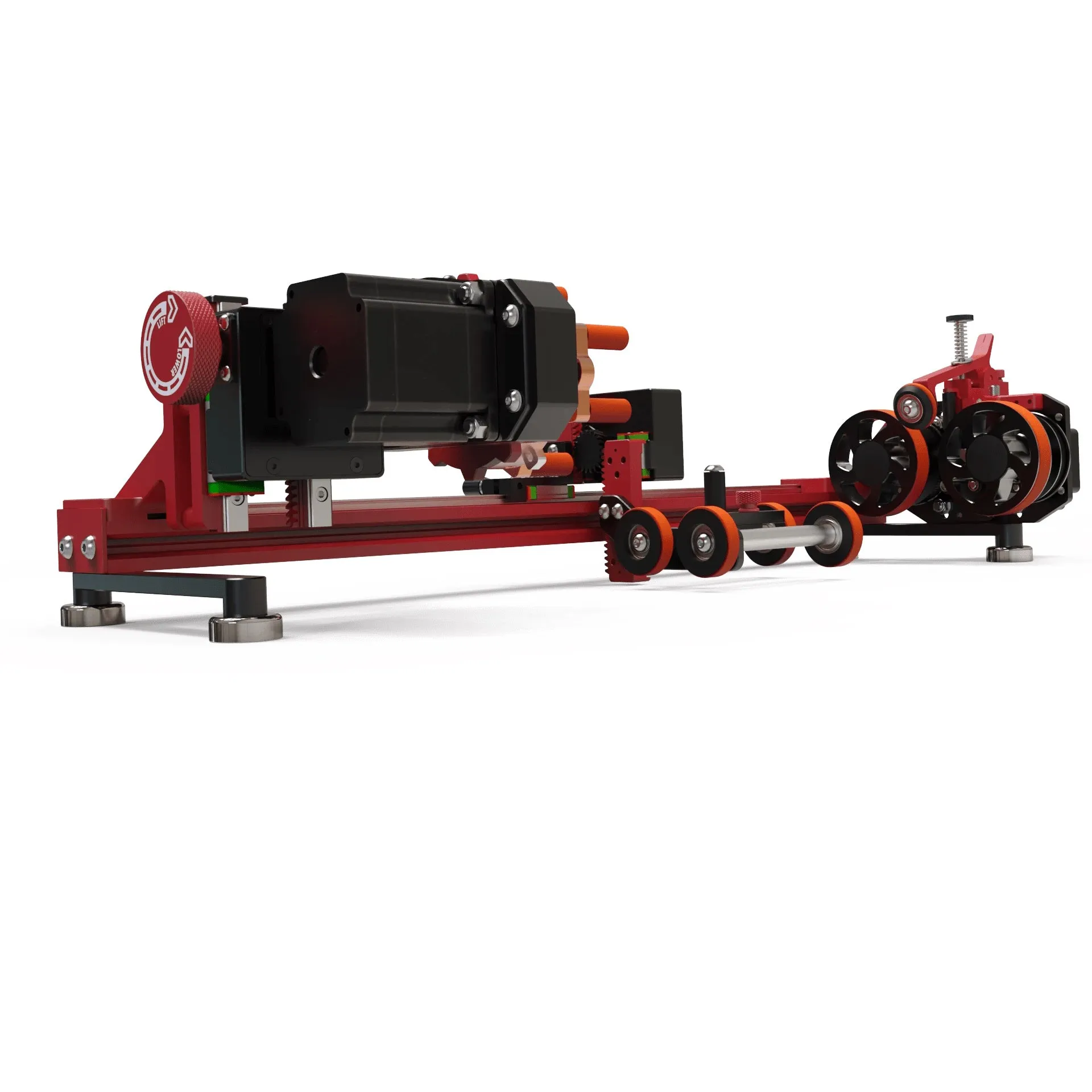 PiBurn OMNI 2: Roller & Chuck Laser Rotary Attachment