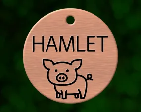 Pig Dog Tag