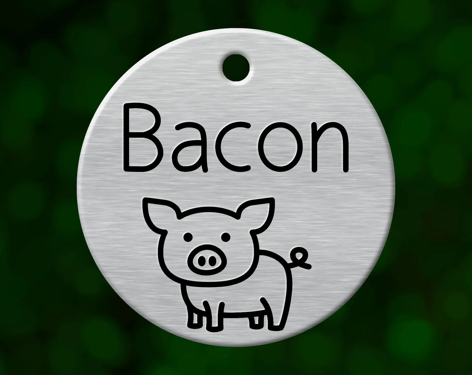 Pig Dog Tag