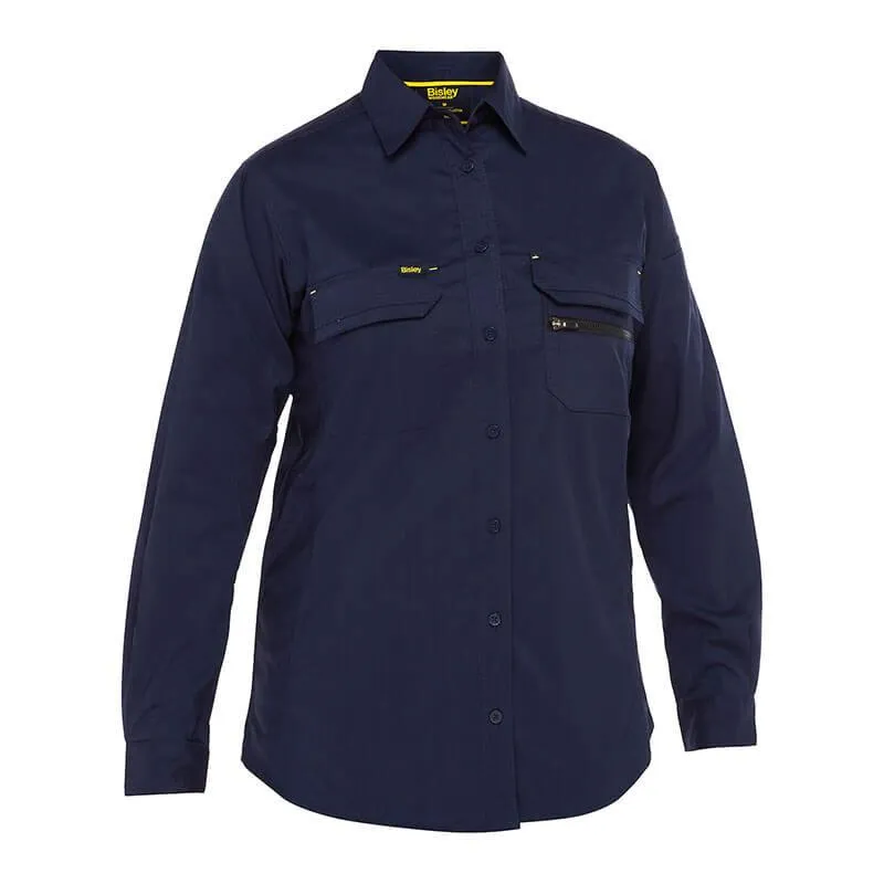 PIP Bisley Women's Ripstop Work Shirt w/X-Airflow 400W6490
