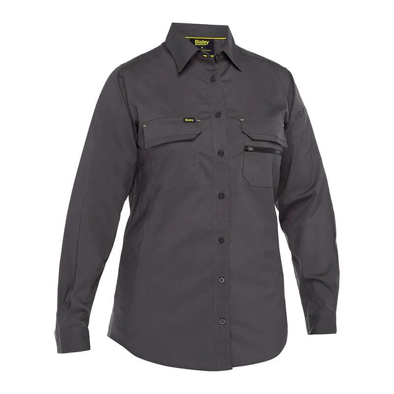 PIP Bisley Women's Ripstop Work Shirt w/X-Airflow 400W6490
