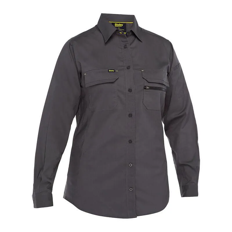 PIP Bisley Women's Ripstop Work Shirt w/X-Airflow 400W6490