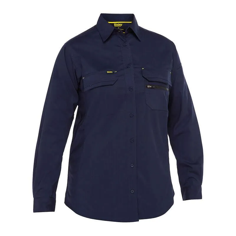 PIP Bisley Women's Ripstop Work Shirt w/X-Airflow 400W6490