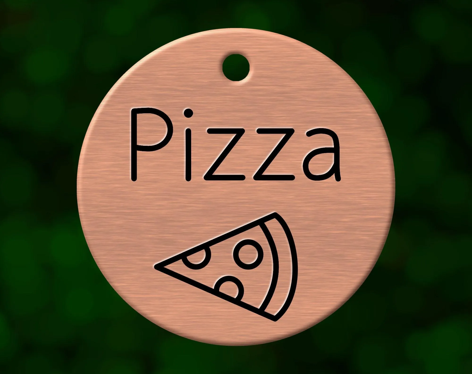 Pizza Dog Tag