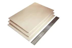 Premium Italian Poplar Plywood AB/BB Clear Coated Laser Cut 9 mm (5 plies)