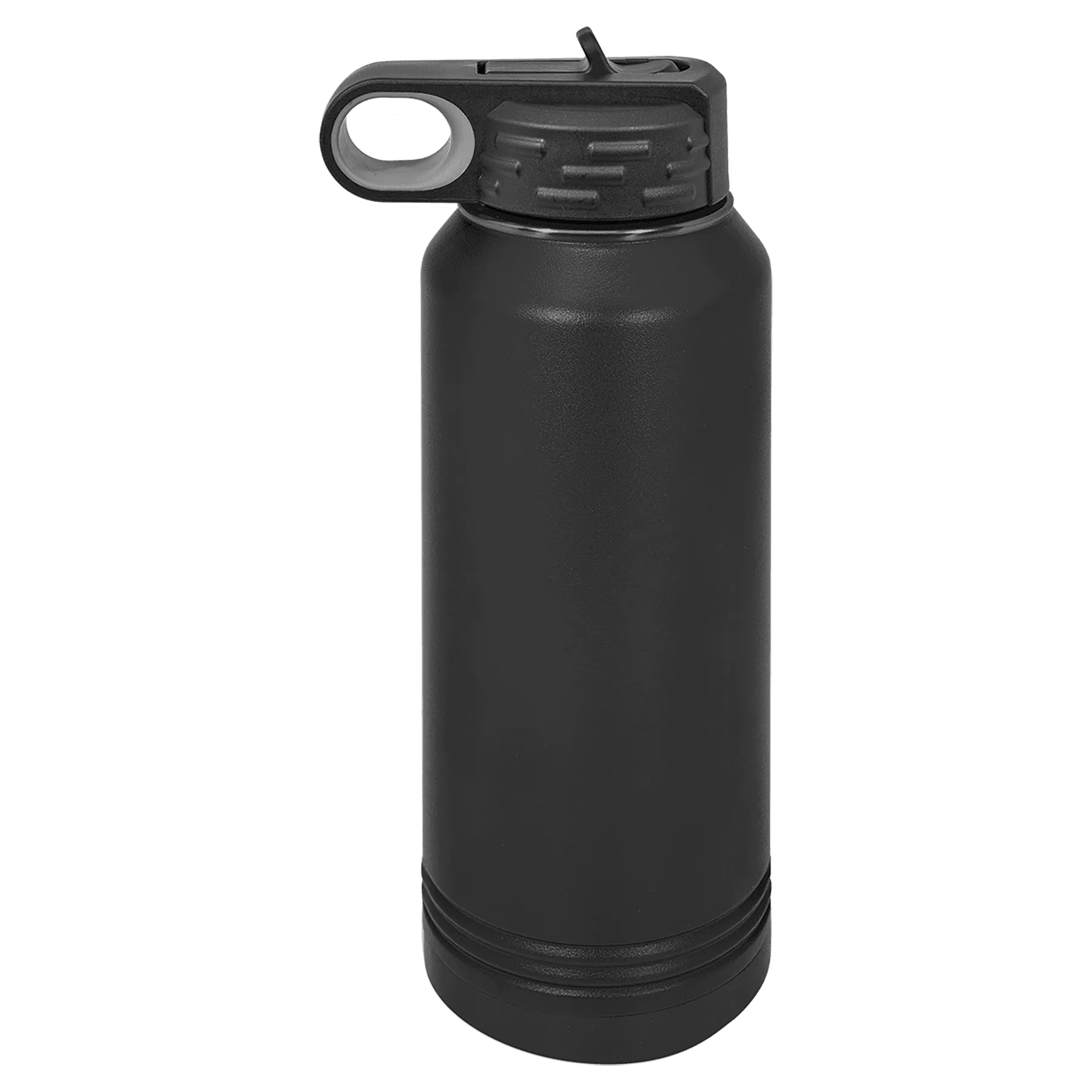 PREORDER ONLY - Black Ghost 32 oz Stainless Steel Powder Coated Blank Insulated Sport Water Bottle Polar Camel