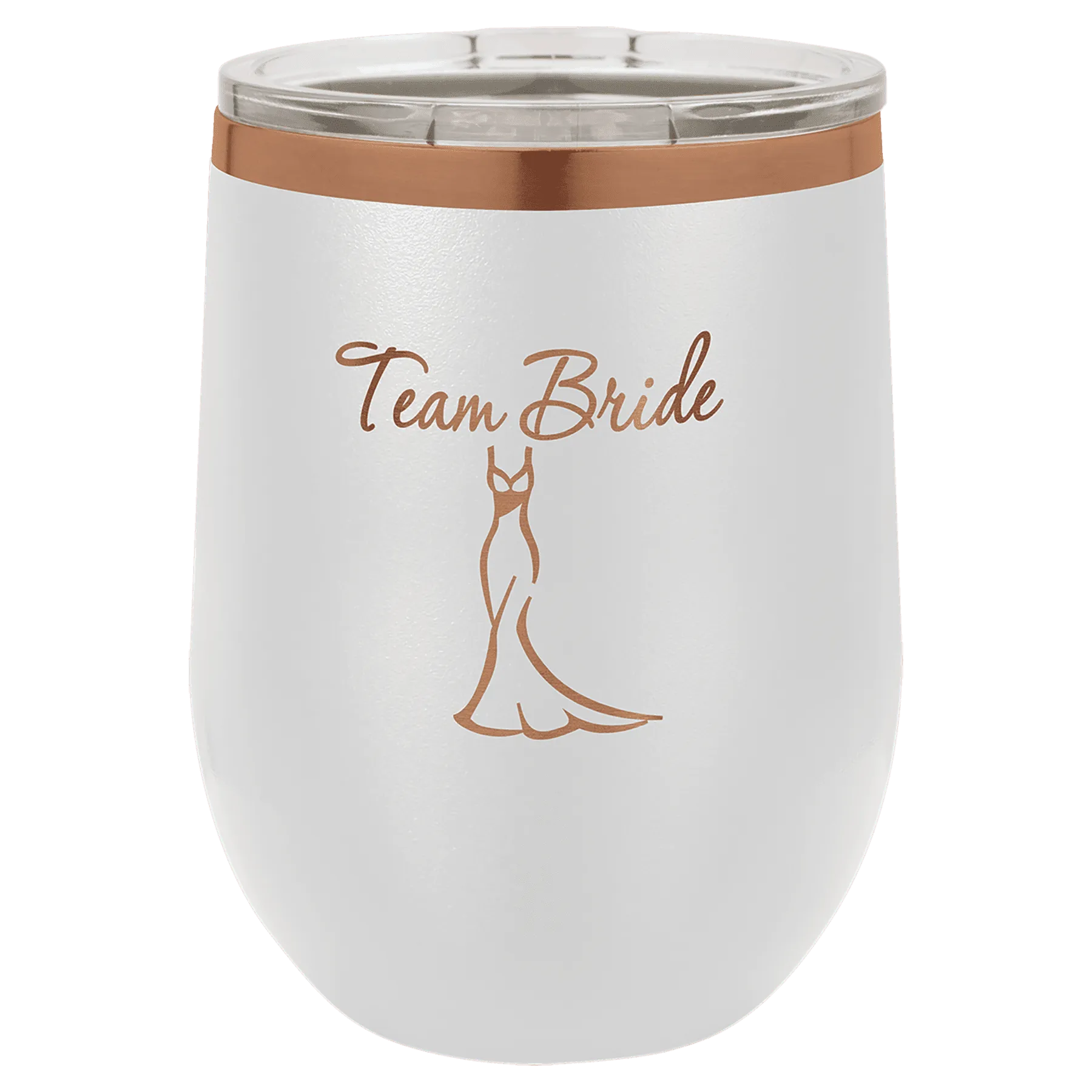 PRESALE ONLY - Copper Ion-Plated 12 oz Blank Stainless Steel Insulated Stemless Wine Tumbler with Lid