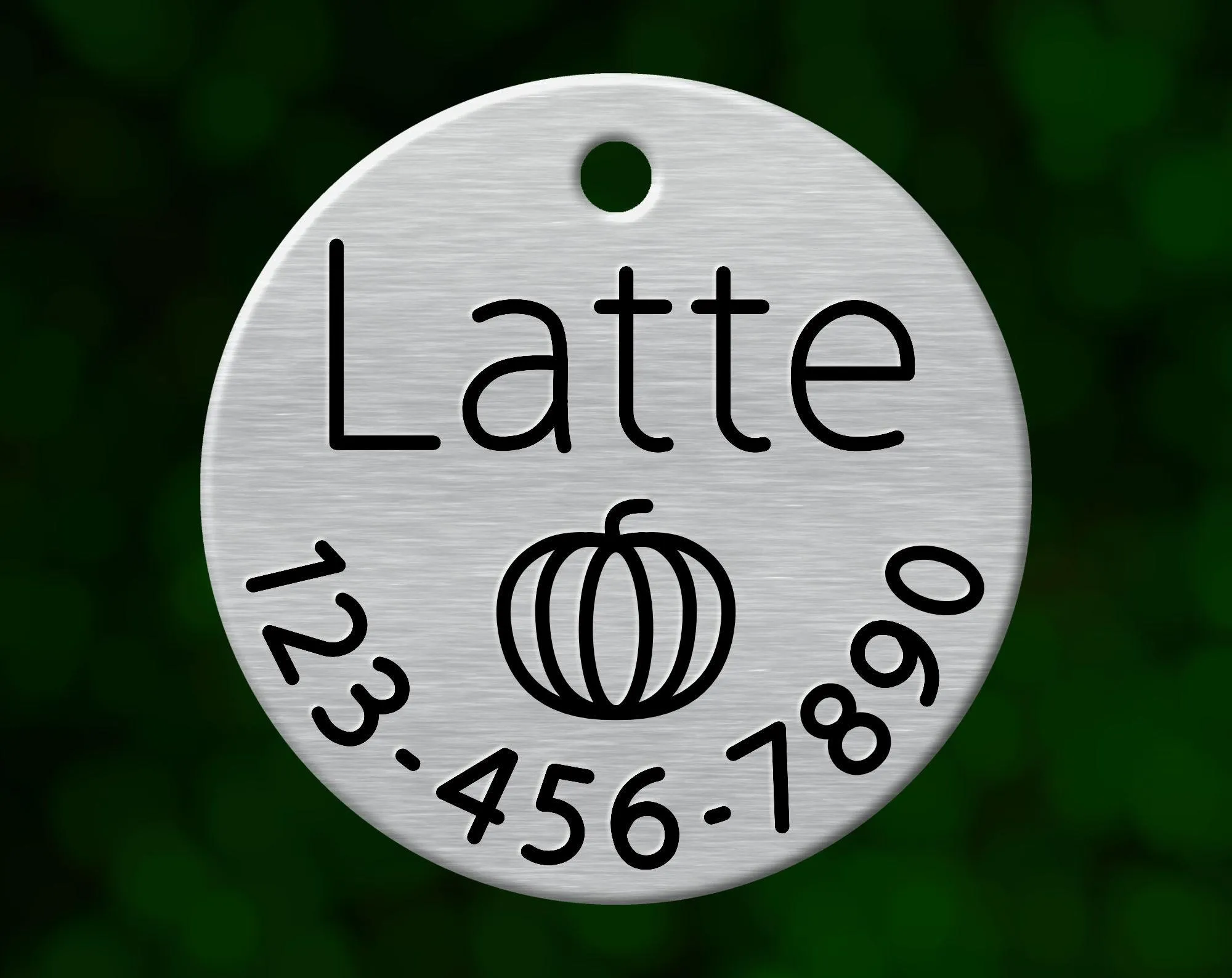 Pumpkin Dog Tag