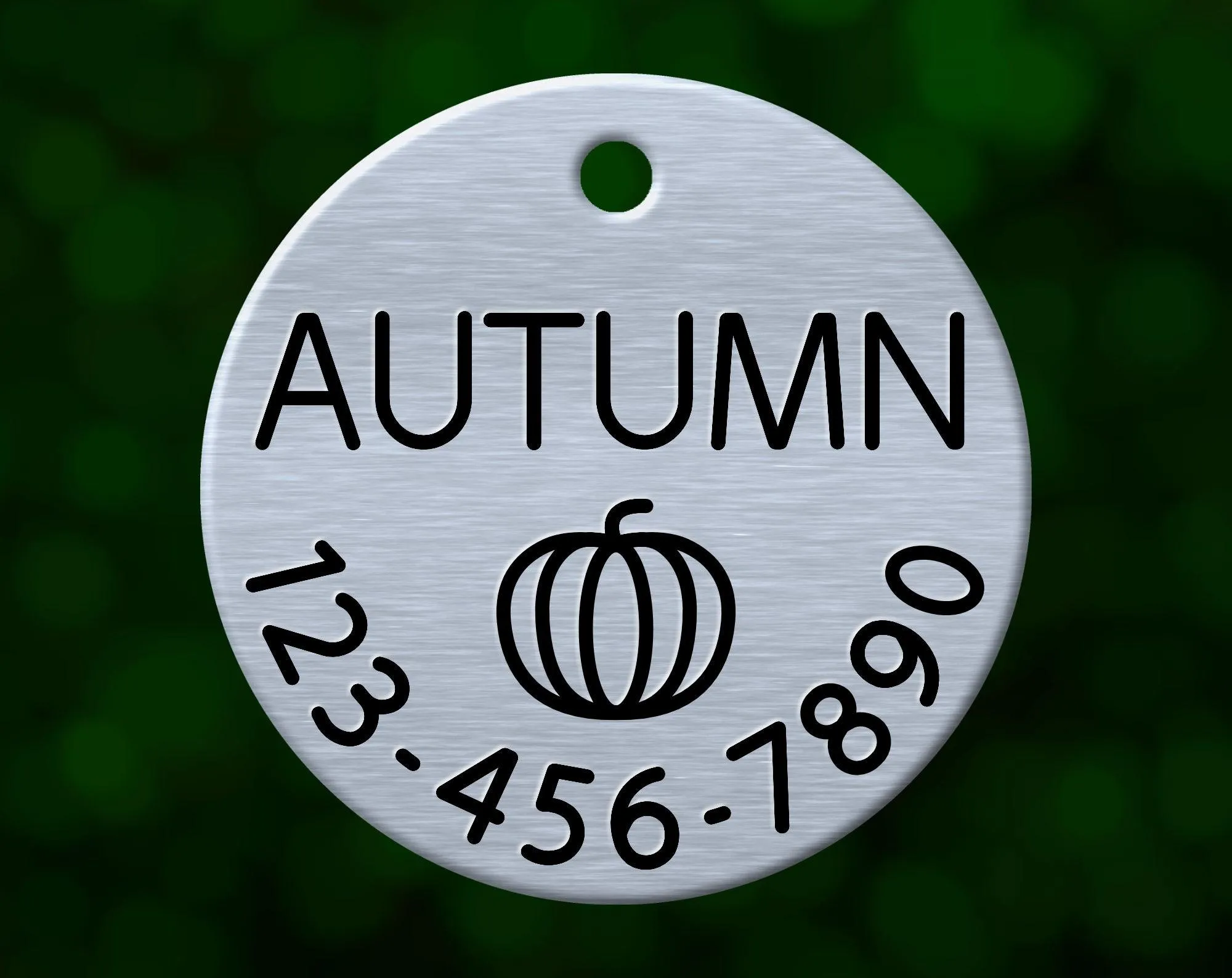 Pumpkin Dog Tag