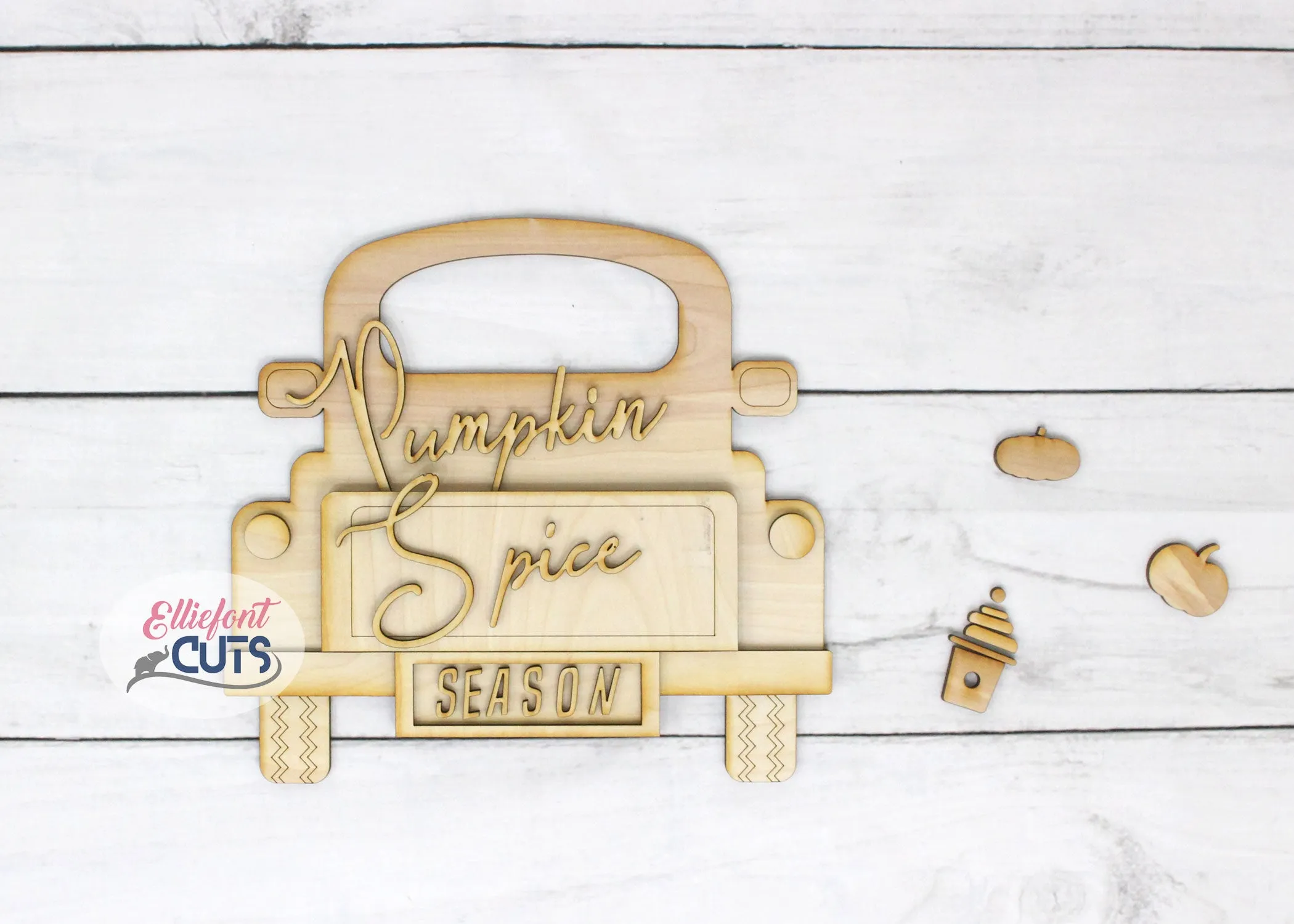 Pumpkin Spice DIY Wood Truck Kit