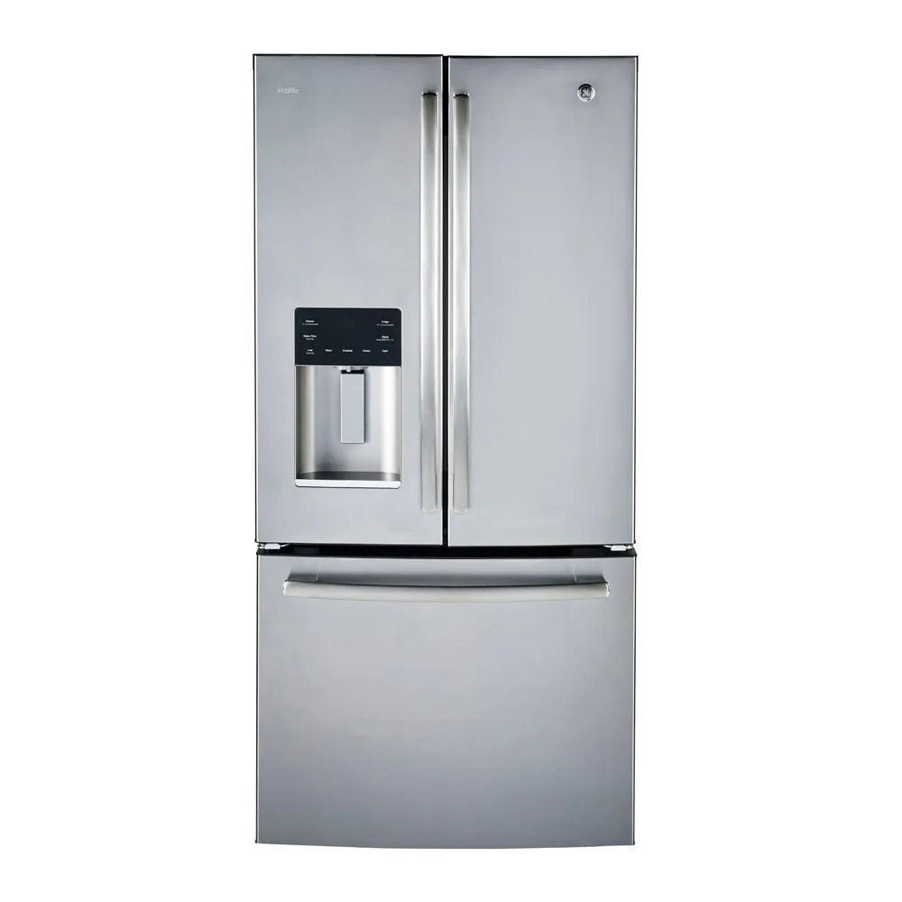 PYE18HYRKFS - REFRIGERATORS - GE - French 3-Door - Stainless Steel - Open Box