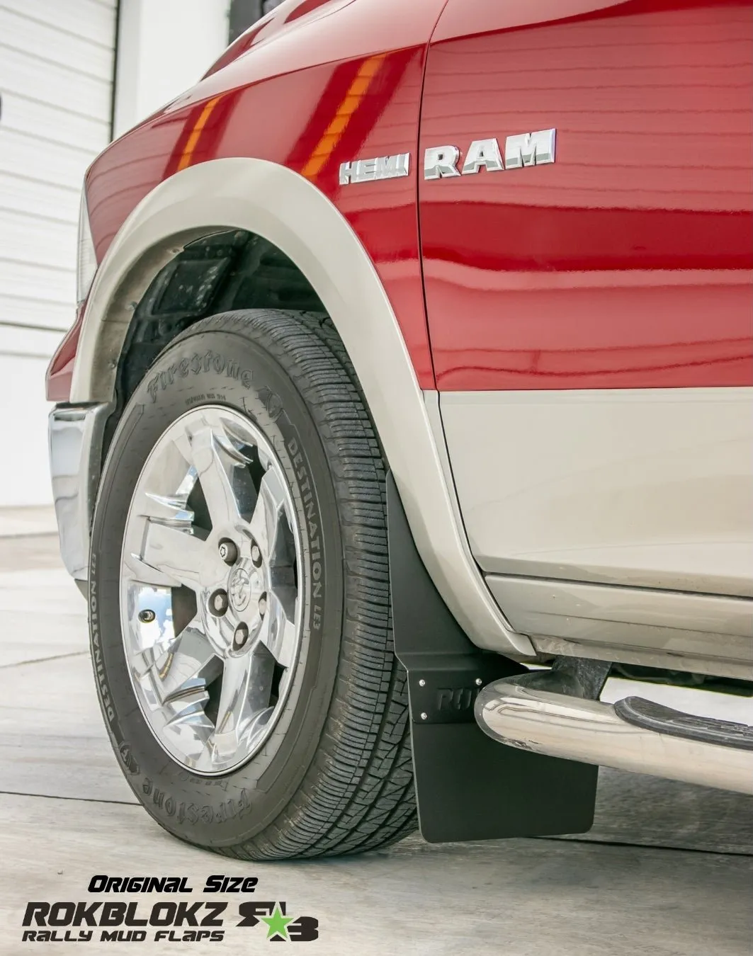 RAM 1500/2500/3500 (4th Gen) 2010-2018 Step-Back Mud Flaps
