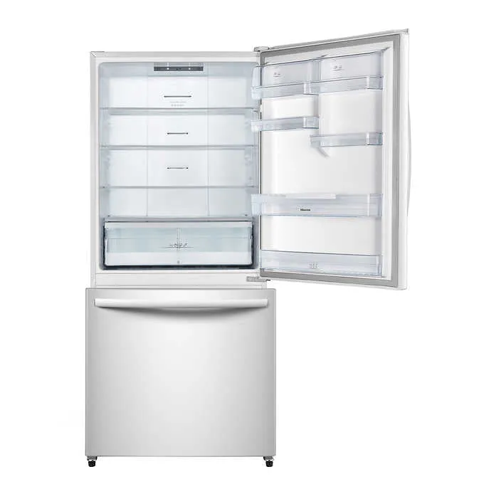 RB17N6DWE - REFRIGERATORS - Hisense - Bottom Freezer - White - Open Box