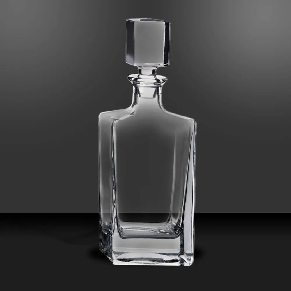 Rectangle Glass Whiskey Decanter in Gift Box