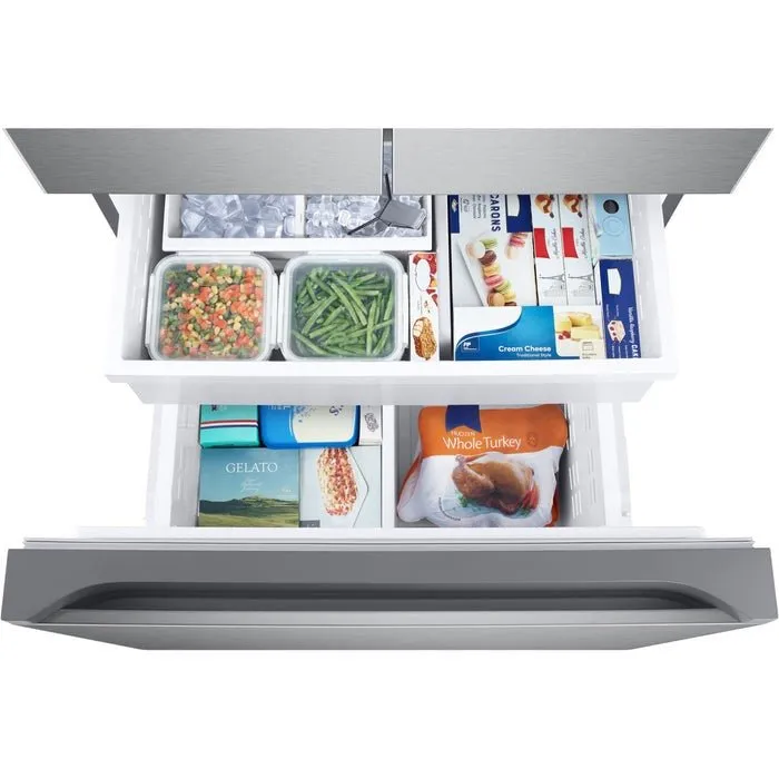 RF25C5151SR - REFRIGERATORS - Samsung - French 3-Door - Stainless Steel - Open Box
